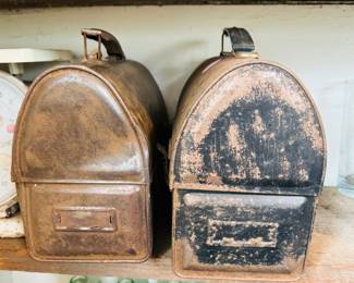 Vintage metal lunch boxes