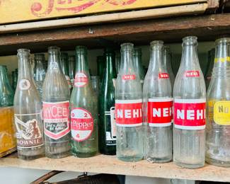Lots of vintage bottles 