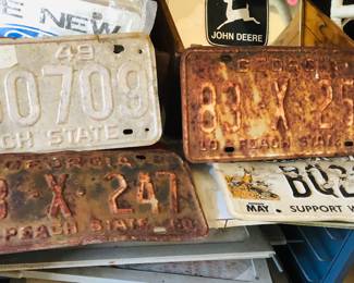 Lots of car tags! 1940’s on up