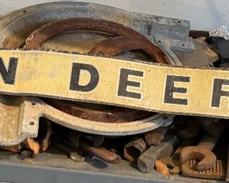 Vintage John Deere sign