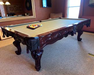 	#87	The C.L. Bailey Co pool table 98"L comes with accessories	  SOLD 			