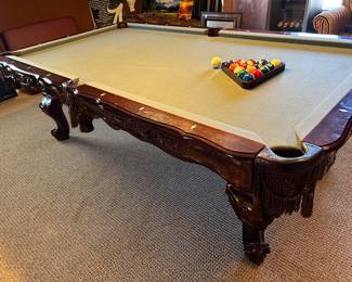 	#87	The C.L. Bailey Co pool table 98"L comes with accessories.   SOLD 		