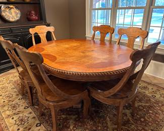 	#39	Table with 6 chairs "as is" 54-72x54x30	 SOLD	2 chairs repaired		