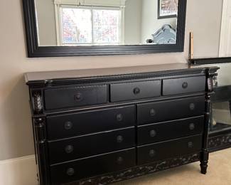	#42	Jaclyn Smith dresser with 2 mirrors/hanging and attached 65x20x43	 SOLD			