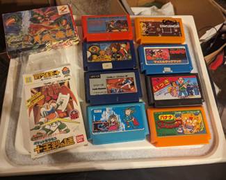 Mid 1980's video games and 2 empty game boxes