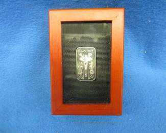 Lot 177. 1974 Easter silver bar in a presentation case.  One ounce of .999 fine silver.