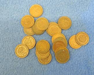 Lot 65. 20 Indian Head pennies