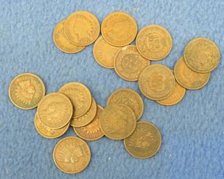 Lot 135. Twenty Indian Head pennies