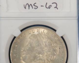 Lot 133. 1921 P Morgan Silver Dollar MS-62