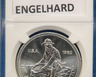 Lot 229. 1982 Engelhard American Prospector proof.  One troy ounce of .999 silver.