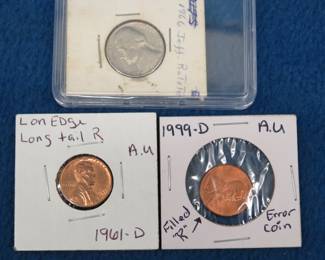 Lot 343. Error coins as shown in photos