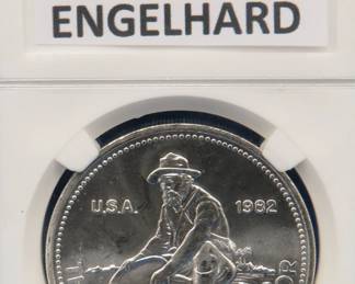 Lot 17. 1982 Engelhard American Prospector proof.  One troy ounce of .999 silver.