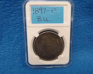 Lot 109. 1897 S ( not P as described) Morgan silver dollar