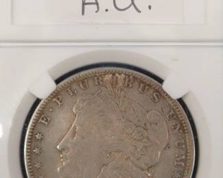 Lot 143. 1921 P Morgan Silver Dollar A.U.