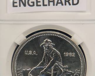 Lot 150. 1982 Engelhard American Prospector proof.  One troy ounce of .999 silver.