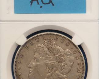 Lot 223. 1878 S Morgan silver dollar AU