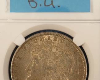 Lot 33. 1921 P Morgan Silver Dollar