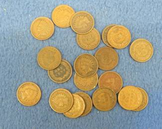 Lot 146. Twenty Indian Head pennies