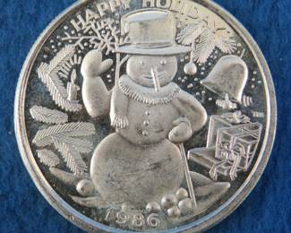 Lot 38. 1 Troy ounce Silver art round