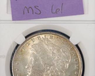 Lot 252. 1890 P Morgan Silver Dollar MS-61