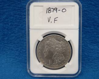 Lot 269. 1879 O Morgan silver dollar.  VF