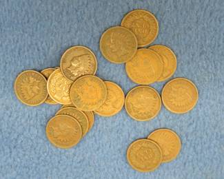 Lot 271. Twenty Indian Head pennies
