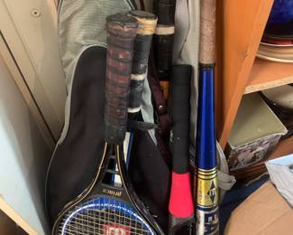 Tennis Rackets, Bats