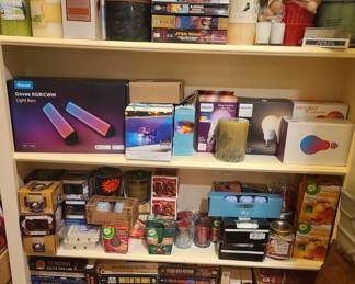 Paper backs, more candles air wick and others, Light bars, Special Light bulbs