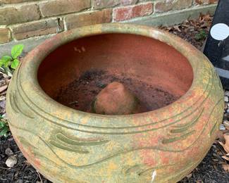 Terracotta Garden Hose Hider Holder