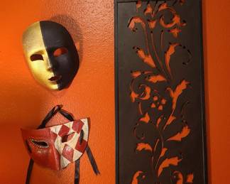 Metal Wall Decor, Face Masks