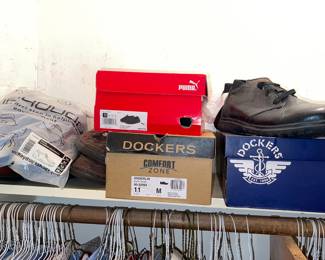 new in box Shoes, Dockers, Hey Dudes, Crocs, Timberlands 