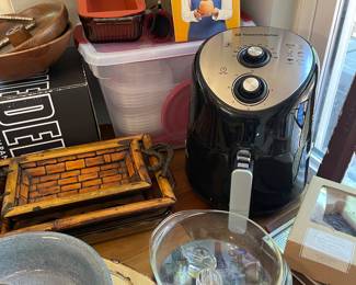 Toastmasters Air Fryer, Storage Containers Set, Mixer, Riedel Vinum Syrah / Shiraz Glasses  