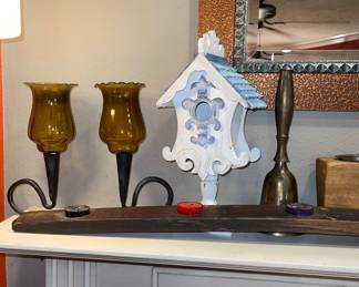 Birdhouses, Candle Holders
