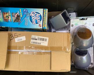 New in box hanging planters,  Convertible garden greenhouse, Aqua globes 