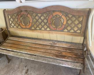 Pineapple Wooden Bench
