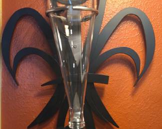 Wall Sconce Iron and Glass