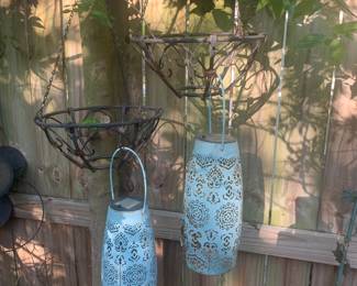 Hanging Lanterns and Hanging planters