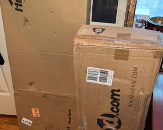 Hoobro and Vidaxl Shoe Racks new in box