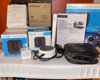 Blink Security Cameras, Live Cam, Stands, New In Boxes