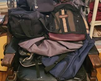 Vintage Black Recliner - Name Brand Travel bags and backpacks