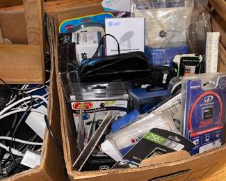Jump sticks, Car Chargers, Power Banks, San Discs and More, Cords