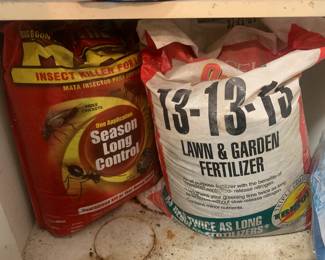 Bug and yard Chemicals 
