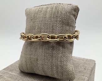 14k Gold Cable Link Bracelet