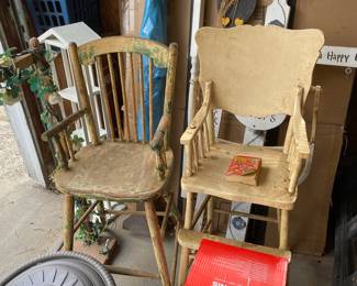 High chairs mid 1900s