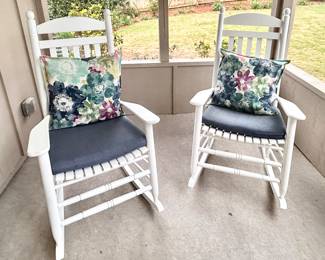 White Outdoor Rockers