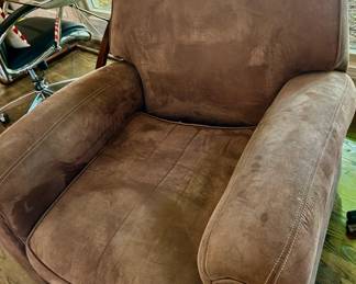 Sueded Leather Recliner