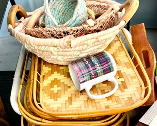 BOHO trays and Baskets