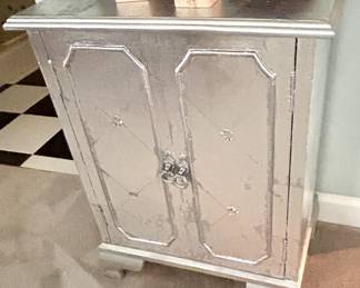 Silver Side Table or Night Stand