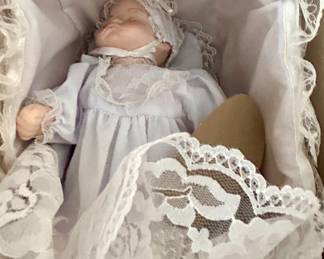 Vintage Bisque Porcelain Baby Doll