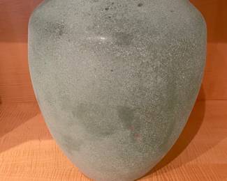 Very large Glass vessel - Murano green 